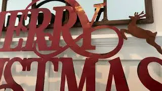 *HUGE* Metal Merry Christmas Sign