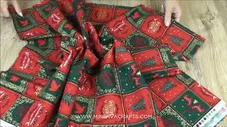 Christmas Cotton Fabric Red & Green