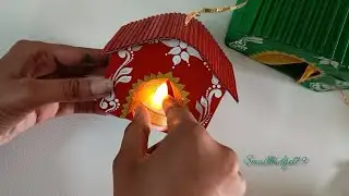 Cardboard se Diwali Diya Holder 🪔 | Best Waste Craft Ideas | Easy DIY