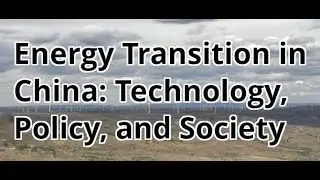 Energy Transition in China: Technology, Policy, and Society