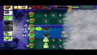 Plants vs Zombies Fog level 4 #gaming #games #pvz #gameplay #plantsvszombies 