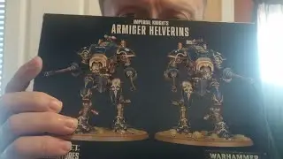 Assembly Of Imperial Knights Armiger Helverins. Warhammer 40k