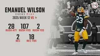 Emanuel Wilson Week 12 Highlights | Every Run, Target, and Catch vs Vikings