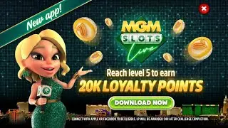 20,000 Free MyVegas Loyalty Points | MGM Slots Live App | #Shorts