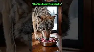 Wild Wolf Becomes Gentle Mom #shorts#wolf##wildlife