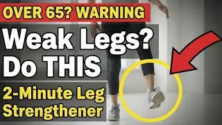 За 65? Попробуйте эту двухминутную тренировку, которая быстро укрепит слабые ноги. Советы для пож...
