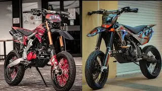 kumpulan modifikasi supermoto keren. #supermotomodif #supermoto