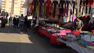 Local week market impression in Antalya, Turkey.