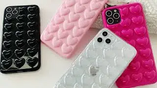 3D Love Heart Case For iPhone 12 Mini 11 Pro Max XS XR X 8 Plus | Soft Phone Cover