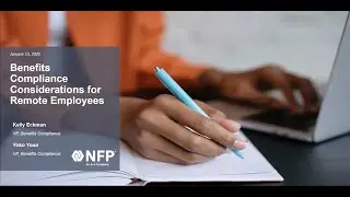 Webinar &ndash; Benefits Compliance Considerations for Remote Employees