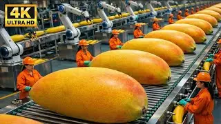 Inside an Unbelievable Mango Juice Factory 😱 | 5000 lbs Litres in Just Hours!