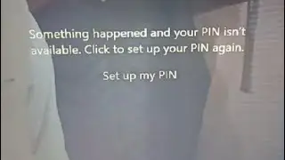 Something happened and your pin isn't available.Click to set up your Pin again  llsolutionll