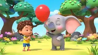 Baby Elephant Found a Magic Balloon 🐘 | Nursery Rhymes for Kids & Baby Songs