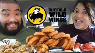 Trying the NEW Doritos Flamin' Hot Nacho Wings from Buffalo Wild Wings (BWW)