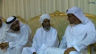 محمد بن راشد ومحمد بن زايد يقدمان واجب العزاء في الشهيد عبدالرحمن البلوشي .