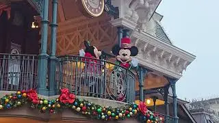 A Magical Welcome! Mickey & Minnie Greet Disney Guests at Disneyland Paris During Christmas 2024