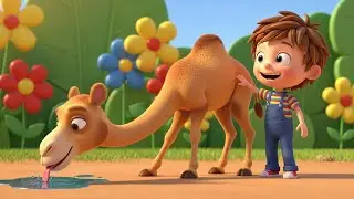 Naughty Baby Camel Spilled the Water Cup AV1 | Funny Toddler Song | Kids Rhymes