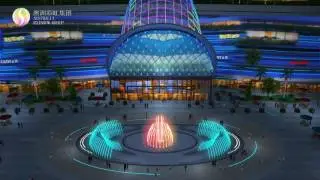 Outdoor Music Dancing Dry Fountain Show