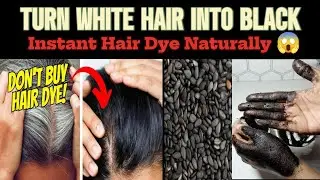 Grey Hair Turn To Black Naturally Remedy by Billokadhaaba || Black Til Herbal Instant Hair Dye ||