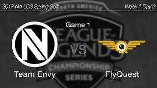 [ Team Envy vs FlyQuest ] Game 1 - 2017 NA LCS Spring Week 1 Day 2 170122