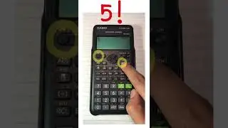 How to use factorial on calculator 5!=5*4*3*2*1 #factorial #calculator