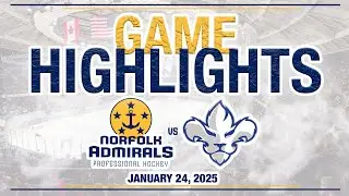 Norfolk Admirals vs Trois-Rivieres Lions | HIGHLIGHTS | 1.24.25