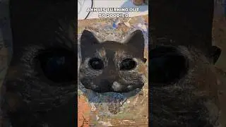 Маска кошки-трансформера Dollar Tree 🐈&zwj;⬛✨[#nottherian #antizoo #furry #silly #craft]