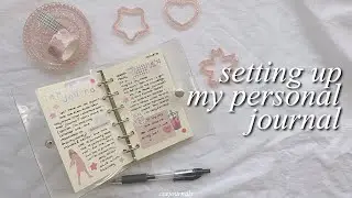 setting up my a7 6 ring personal journal 🍥