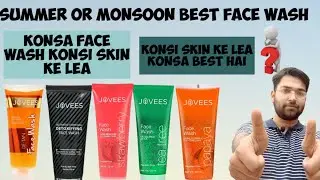 Jovees summer best face wash|| de tan face wash,tea tree face wash,charcoal face wash,best face wash
