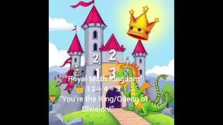 🏰 Royal Math Kingdom 👑 12 &divide; 4 = 3🦁 You&rsquo;re the King/Queen of Division! #maths #shorts