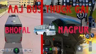 Bus simulator nagpur to bhopal #trending #bussimolater #viral
