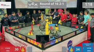 2018 VRC Tech R16 2-1 - 6135W 185A vs 1275D 660A - 136 to 127