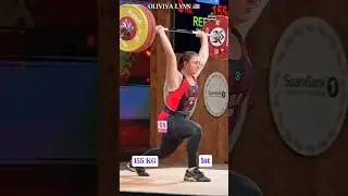 Olivia Reeves 155kg Clean & Jerk WORLD RECORD 🏆 | IWF 2025 GOLD #shorts #weightlifting #iwf #viral
