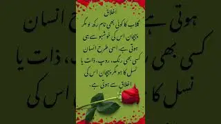Akhlaq Ki Pehchan | Deep Urdu Quotes About Character & Humanity #shorts