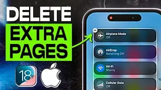 How to Delete Extra Pages In Control Center iOS 18