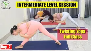 INTERMEDIATE Level Session | 48 Minute - Twisting Detox Flow  | Yoga With Sandeep | Vietnam