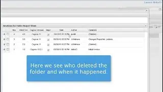 Recover Deleted Cognos Content