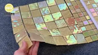 glass mosaic#tiles #homedecor #mosaictile #interiordesign #glassart #pool #walldecor #bathroomdesign