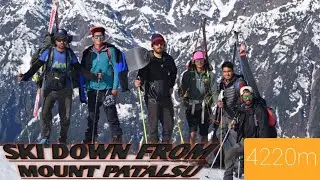 SKI DOWN FROM MT PATALSU 4220M |TEAM ROHTANG ADVENTURE| MANALI BOYS| INST ROHTANG_ADVENTURE |