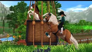 Riding a Haflinger in the Pony Champ (star stable)