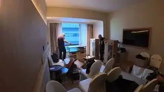 Hifi show setup at wyndom hotel Singapore 2025 taken with insta360 go3s
