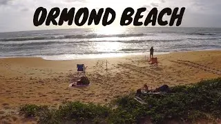 SURF FISHING FLORIDA, Our first trip to Ormond Beach and My wife gets a nice Pompano!!