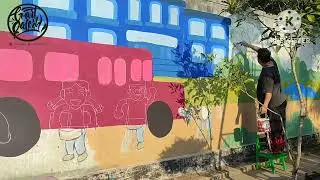 lukis dinding sederhana tk pertiwi 1 boyolali