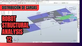 12 Distribución de Cargas Modelación 3D-Robot Structural Analysis