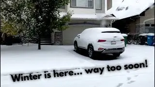 First Big Snow of the Winter - here too soon by the way...