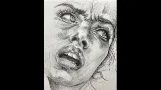 How to draw scared eyes.