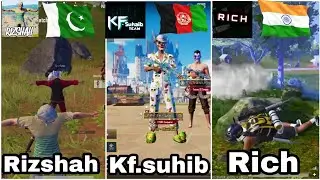 Attitude TIKTOK | Rich🇮🇳, Kf.Suhib🇦🇫, Rizsha🇵🇰| Attitude revenge kill with ACE Master #richpubg