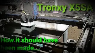 Tronxy X5SA - How it should have been made - 2209 sensorless homing, direct drive and linear rails
