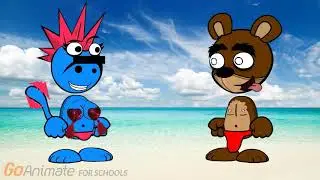 Vindy Bear and Sylvia at the Beach (Altenative)