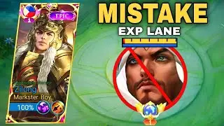 BUFF KHALEED CAN'T HANDLE THIS ZILONG PASSIVE DAMAGE IN EXP LANE!😱 ZILONG BEST BUILD 2023 - MLBB